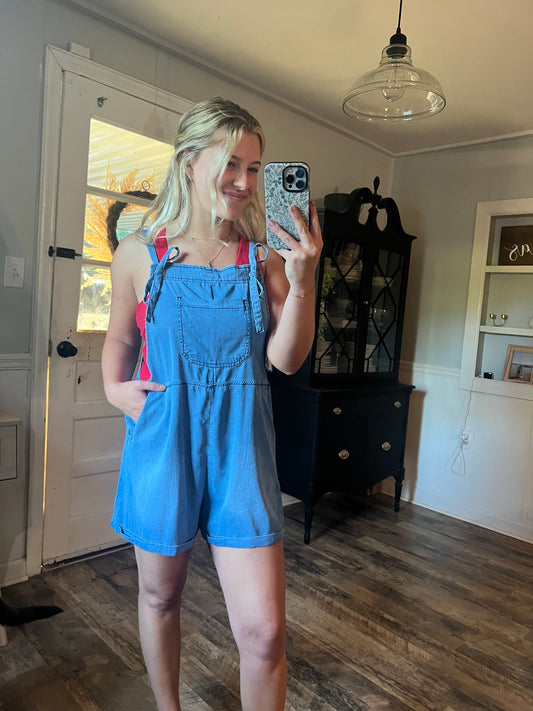 FAUX DEMIN OVERALLS