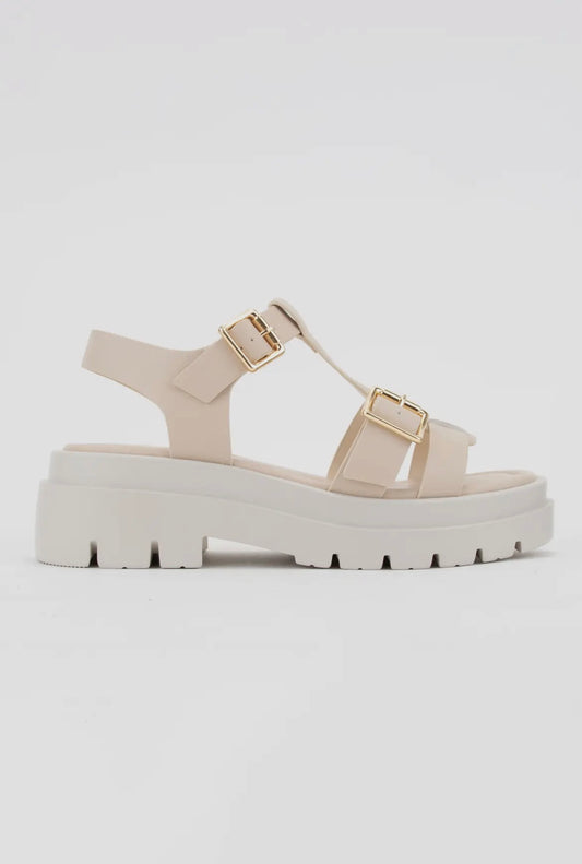 NUDE PLATFORM SANDAL