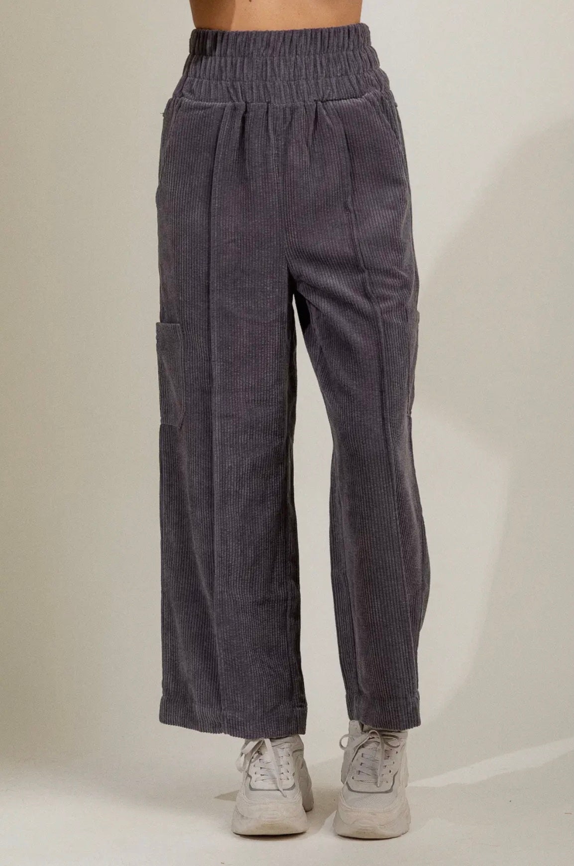 NAVY CORDUROY PANTS