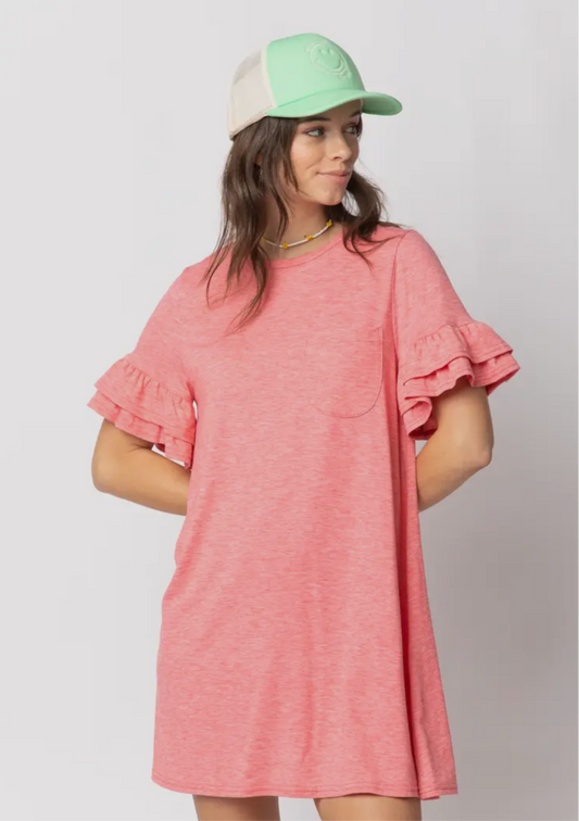 TERRY POCKET TSHIRT DRESS