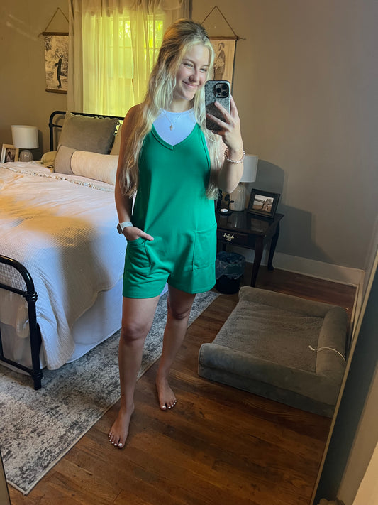 KELLY GREEN ACTIVE ROMPER